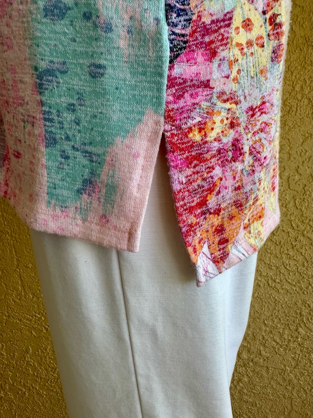 Christopher & Banks pink floral print tunic top - Picture 5 of 8